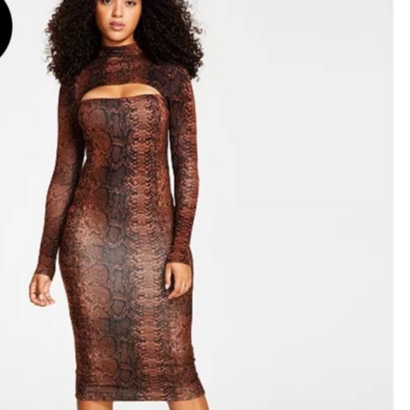 🔴REDUCED‼️ 🎉HP‼️ ♨️NWT - Bar III Python Print Bodycon - Size XS✨✨✨ - Picture 2 of 4